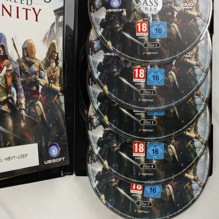 Assassin's Creed Unity PC lemezek Assassin's Creed Unity Special Edition 5 darab DVD lemez