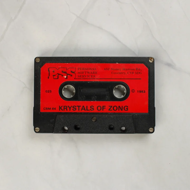 Krystals of Zong Commodore 64 adathordozó kazetta