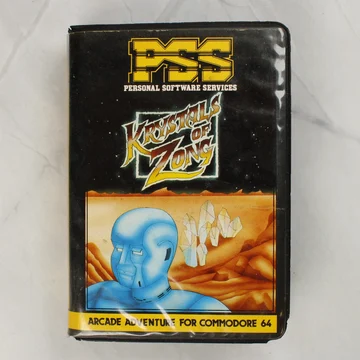 Krystals of Zong Commodore 64 játék tokjának előlapja