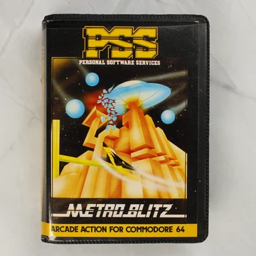 Metro Blitz Commodore 64 játék kazetta tokja elölről
