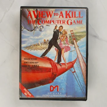 A View to a Kill ZX Spectrum videójáték elülső borítója