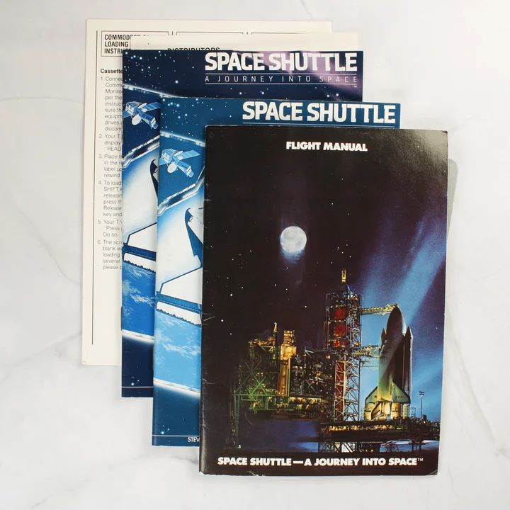 Space Shuttle játékhoz tartozó kézikönyvek és útmutatók