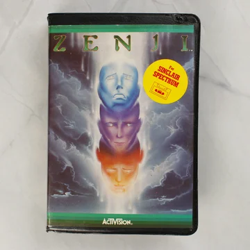 Zenji videójáték Sinclair Spectrumra, elölnézet a tokkal