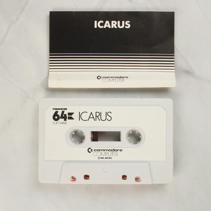 Icarus C64 kazetta Icarus Commodore 64 kazetta és útmutató