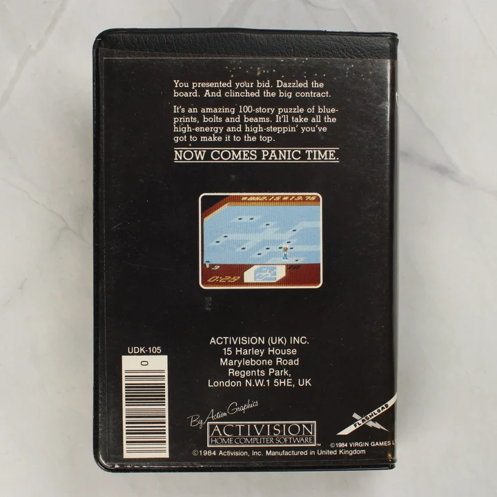 Rock n' Bolt Commodore 64 játék hátlapja