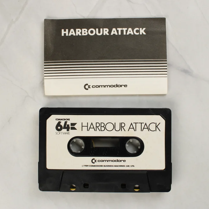 Harbour Attack Commodore 64 kazetta és használati útmutató