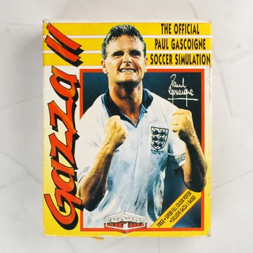 Gazza II videójáték dobozának előlapja Paul Gascoigne fotójával