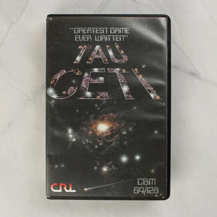 Tau Ceti C64 borító Tau Ceti videójáték Commodore 64 tokjának előlapja