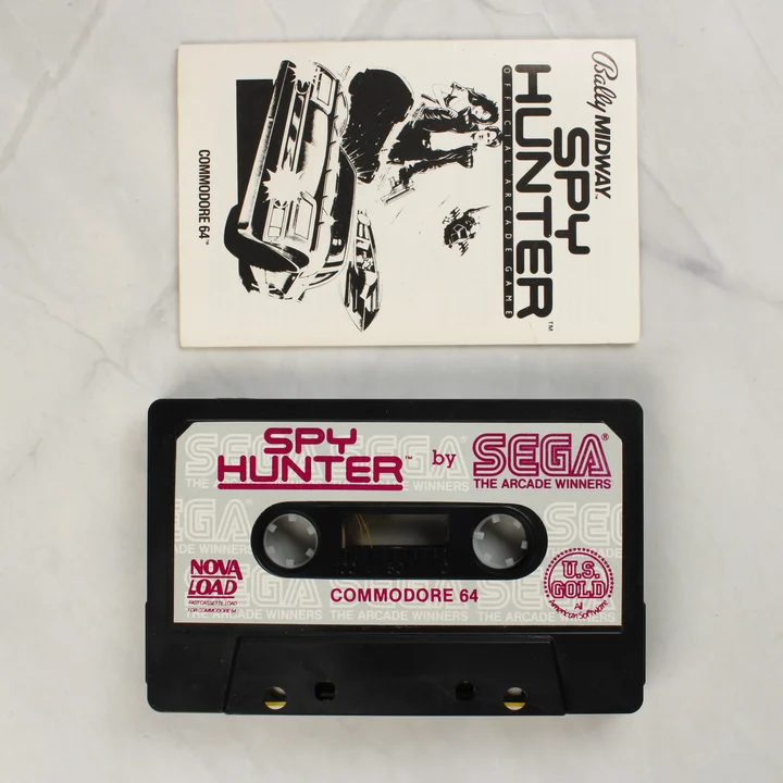 Spy Hunter C64 kazetta Spy Hunter Commodore 64 kazetta és útmutató