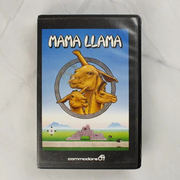 Mama Llama Commodore 64 játék elölnézete a tokban