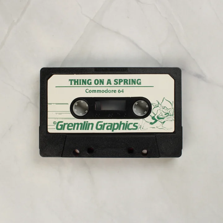 Thing on a Spring C64 kazetta Thing on a Spring Commodore 64 eredeti műsoros kazetta