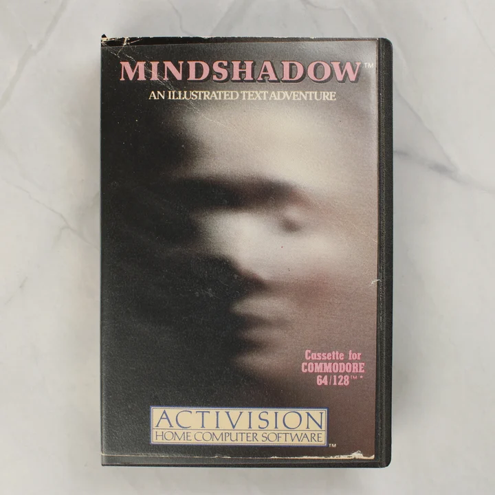 Mindshadow Commodore 64 játék kazetta tokja elölről