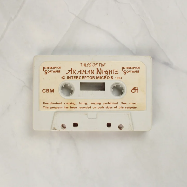Tales of the Arabian Nights Commodore 64 adathordozó kazetta