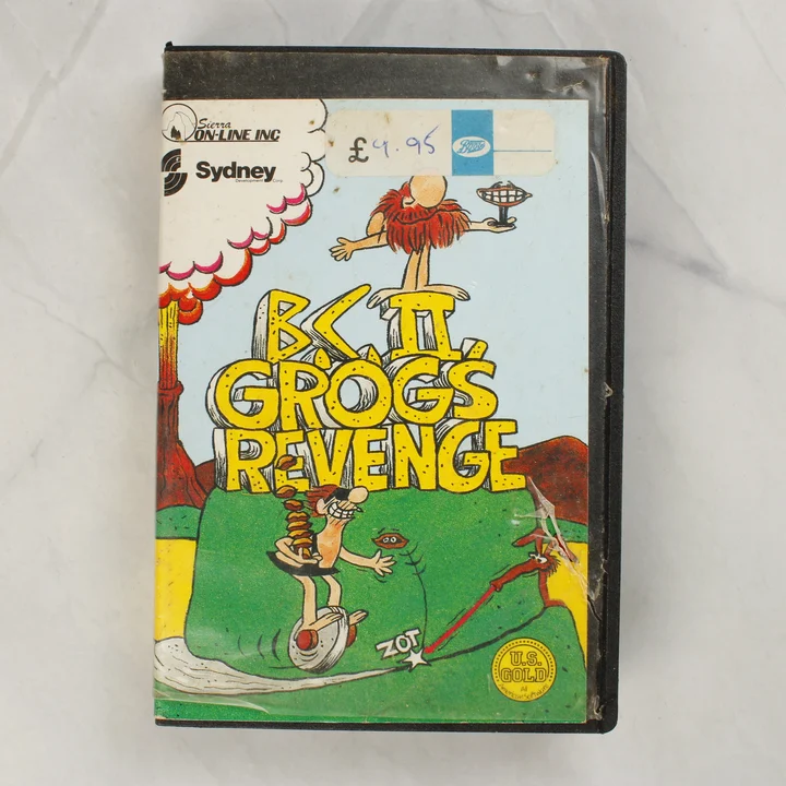B.C. II: Grog's Revenge Commodore 64 játék tokja elölről