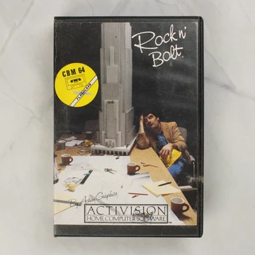 Rock 'n' Bolt Commodore 64 játék dobozának előlapja