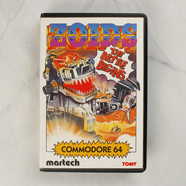 Zoids C64 borítókép Zoids: The Battle Begins Commodore 64 játék borítója