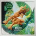 A Tarzan filmzene bakelit lemezének előlapja Tarzan figurájával és zöld matricával.