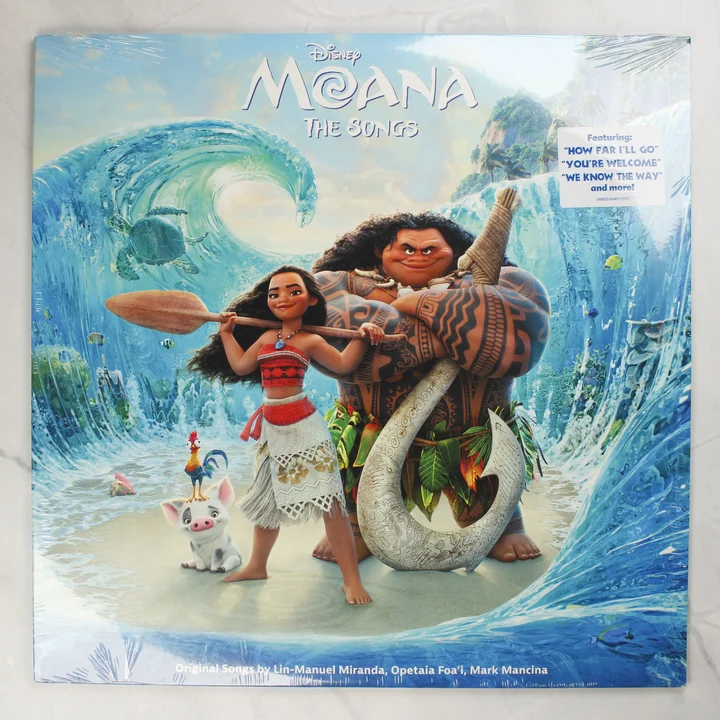 Moana bakelit lemez előlap Moana: The Songs bakelit lemez borítója