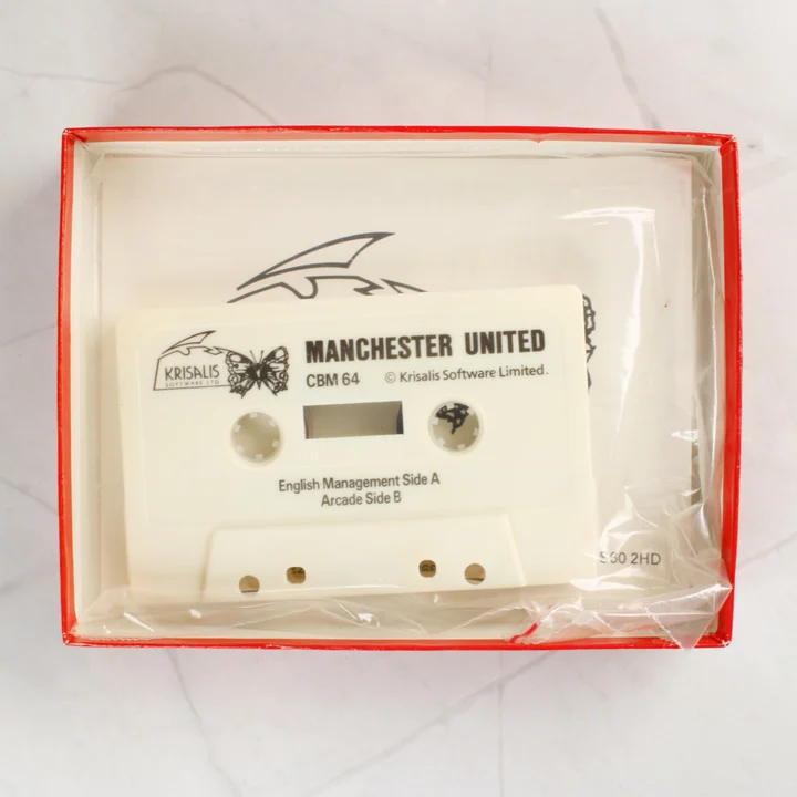 Manchester United C64 kazetta a dobozban