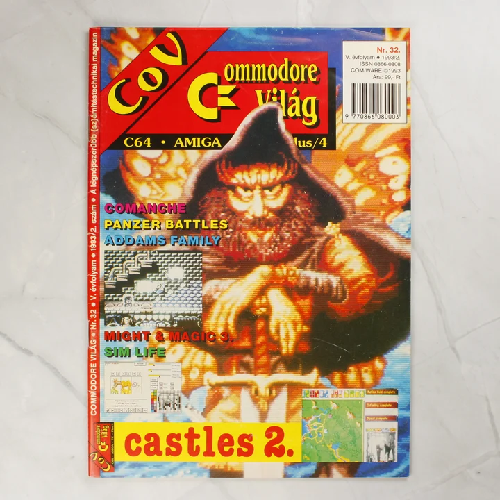 A Commodore Világ magazin 32. számának színes borítója
