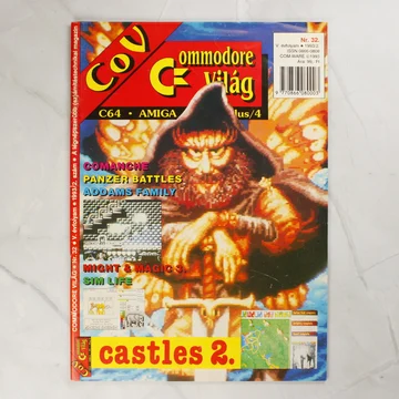 A Commodore Világ magazin 32. számának színes borítója