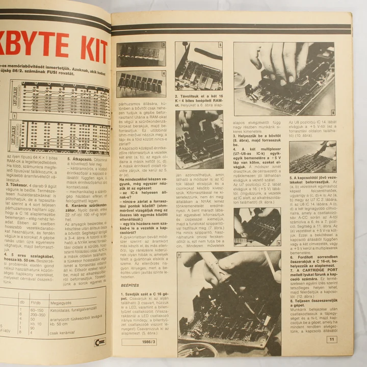 Commodore Újság technikai rovat Technikai útmutató és kapcsolási rajz a Commodore Újságban.