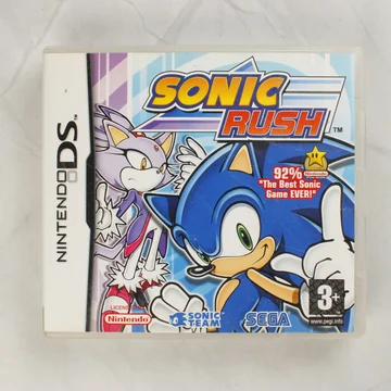 Sonic Rush Nintendo DS játék előlapi borítója