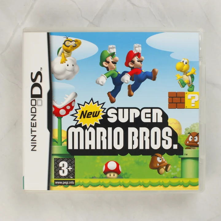 New Super Mario Bros. DS borító New Super Mario Bros. Nintendo DS játék elölnézete a tokban