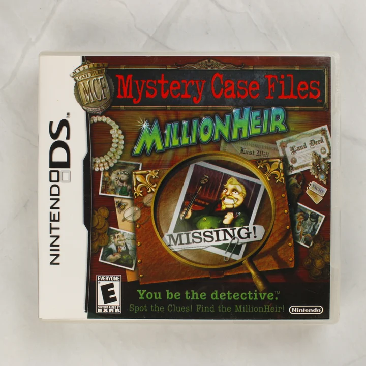 Mystery Case Files: MillionHeir Nintendo DS játék előlapja