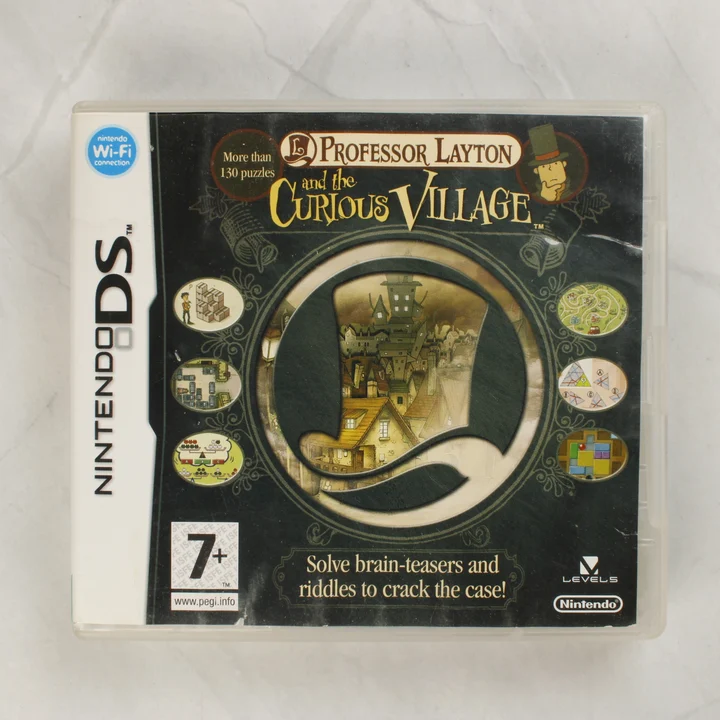 Professor Layton and the Curious Village Nintendo DS játék elölnézete