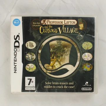 Professor Layton and the Curious Village Nintendo DS játék elölnézete