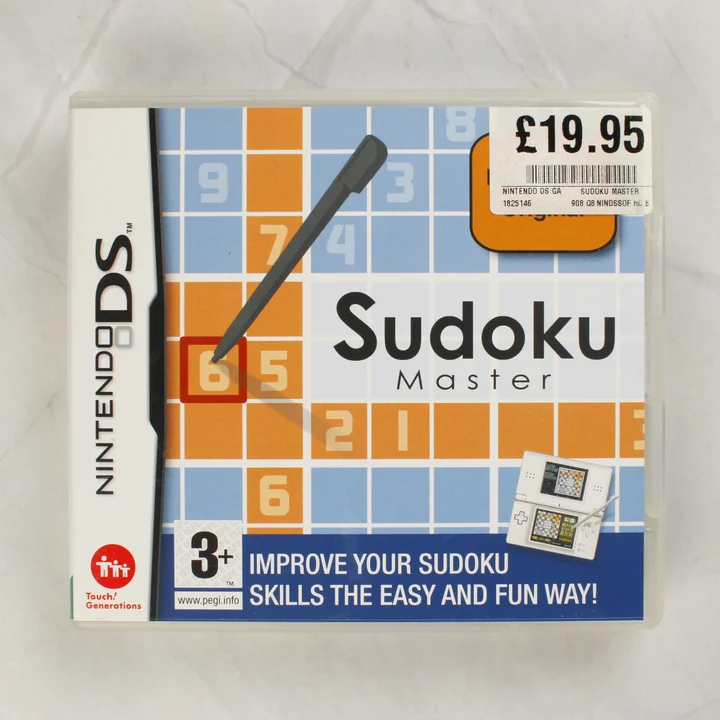 Sudoku Master NDS előlap Sudoku Master Nintendo DS játék tokjának előlapja
