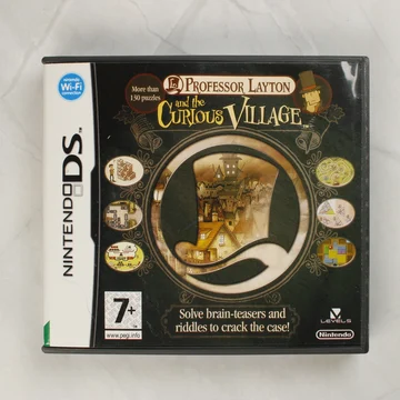 Professor Layton and the Curious Village Nintendo DS játék elölnézete
