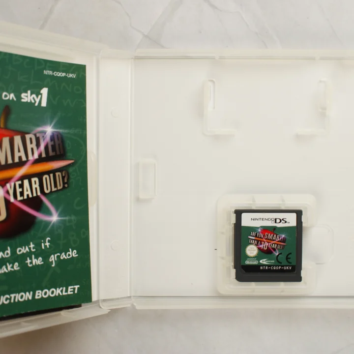 Are You Smarter Than A 10 Year Old? Nintendo DS nyitott tok és cartridge