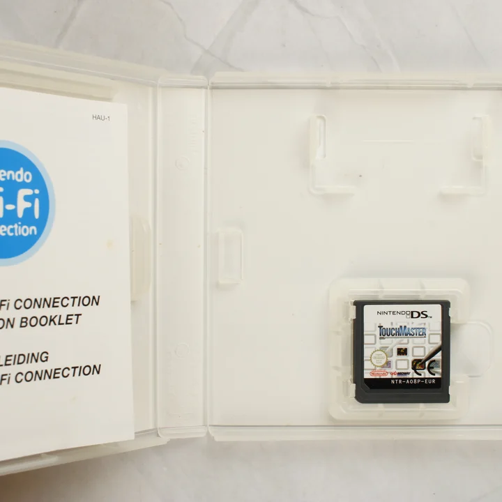 TouchMaster Nintendo DS belső Nyitott TouchMaster Nintendo DS tok a cartridge-dzsel
