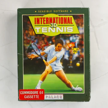 International 3D Tennis Commodore 64 játék dobozának előlapja