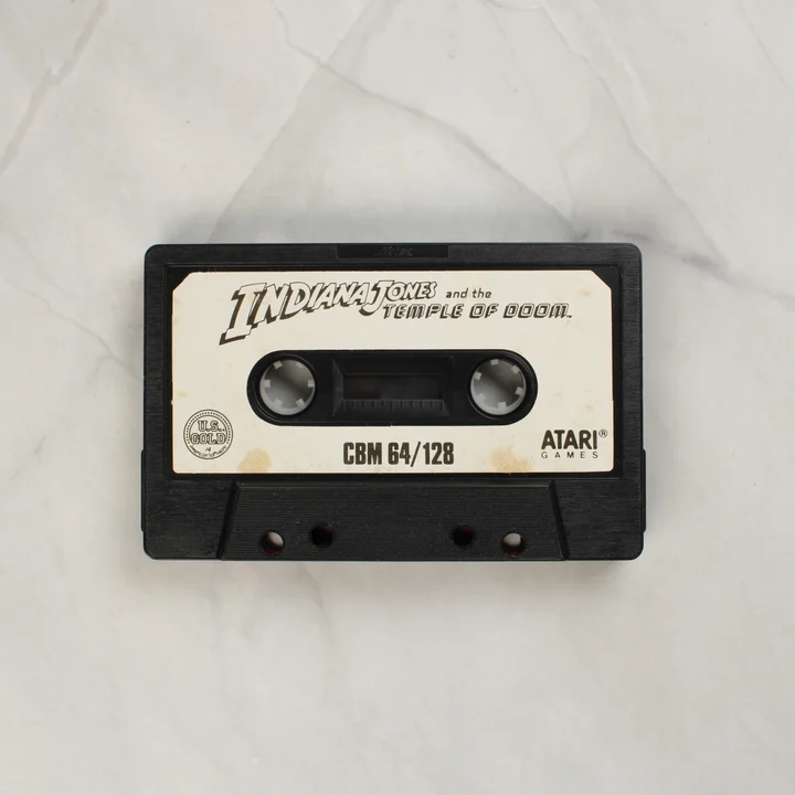 Indiana Jones Temple of Doom C64 kazetta Indiana Jones and the Temple of Doom adatmagnó kazetta