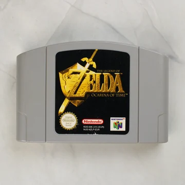 The Legend of Zelda: Ocarina of Time Nintendo 64 cartridge elölnézete
