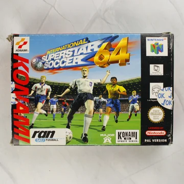 International Superstar Soccer 64 Nintendo 64 doboz elölnézete