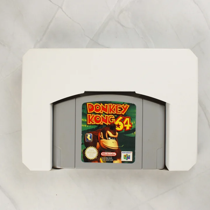 Donkey Kong 64 N64 cartridge Donkey Kong 64 Nintendo 64 cartridge a belső tartóban