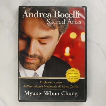 Andrea Bocelli Sacred Arias DVD előlapja