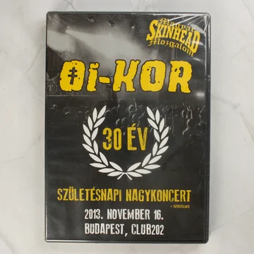 Oi-kor 30 év születésnapi nagykoncert DVD előlapja