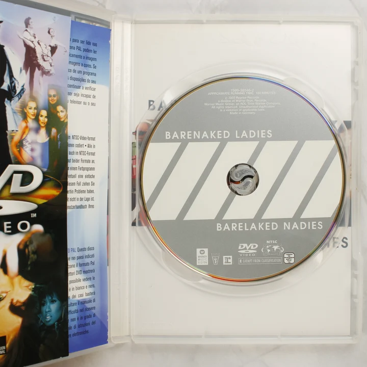 Barenaked Ladies Barelaked Nadies nyitott tok Barenaked Ladies Barelaked Nadies nyitott DVD tok lemezzel