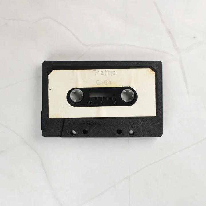 Traffic C64 kazetta Traffic Commodore 64 magnókazetta fehér címkével