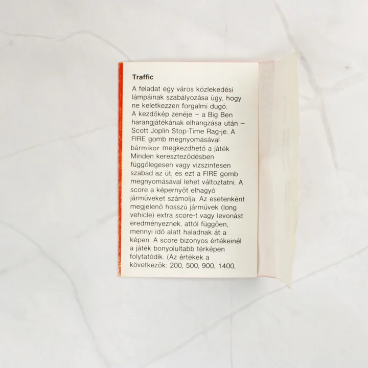 Traffic C64 útmutató Traffic videójáték magyar nyelvű használati útmutatója