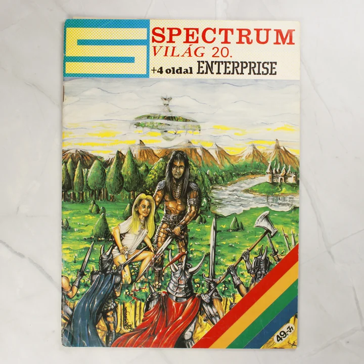 Spectrum Világ 20. szám borító A Spectrum Világ 20. számának színes fantasy borítója