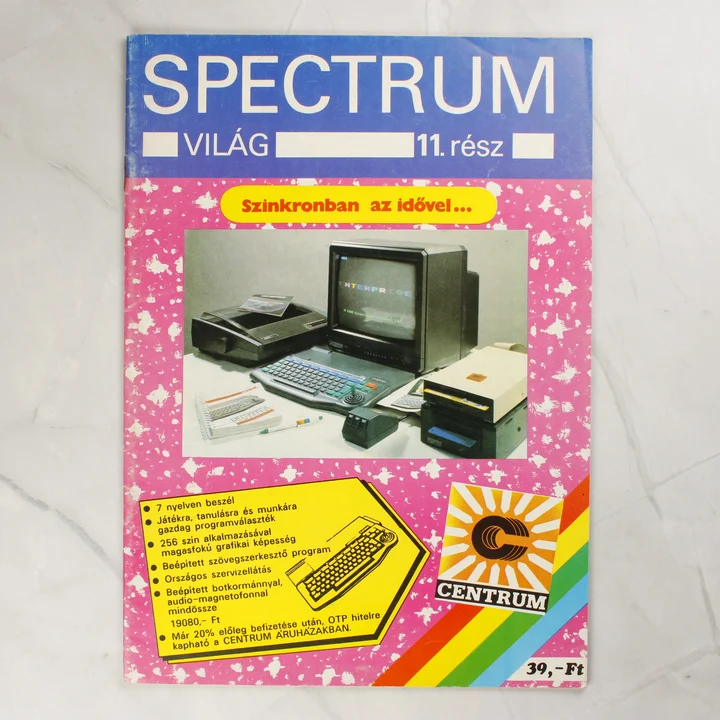 A Spectrum Világ folyóirat 11. számának színes borítója