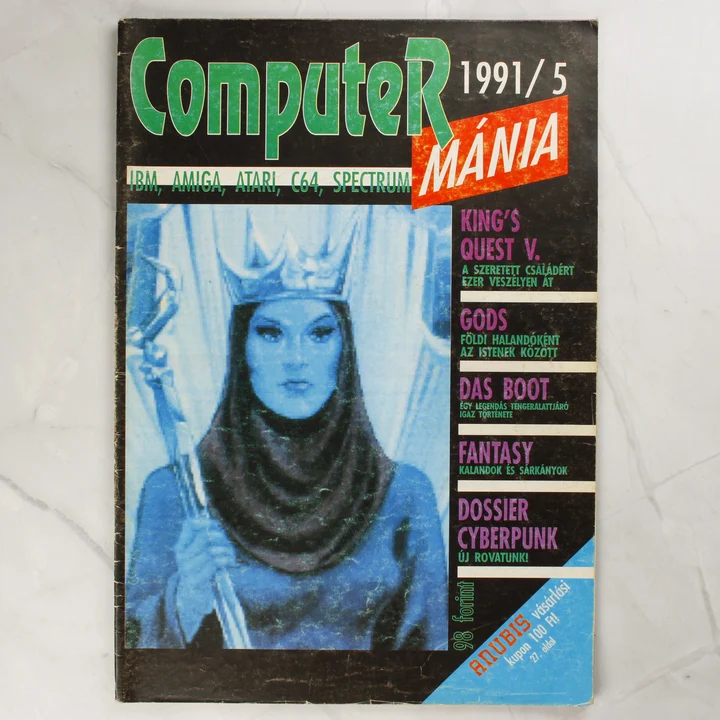 Computer Mánia 1991/5 borító A Computer Mánia magazin 1991/5-ös számának címlapja