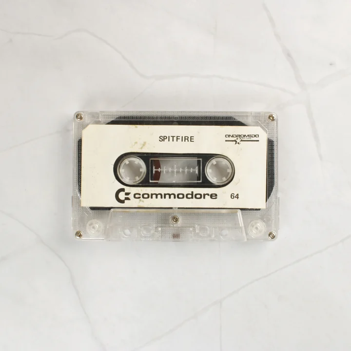 Spitfire 40 Commodore 64 adathordozó kazetta