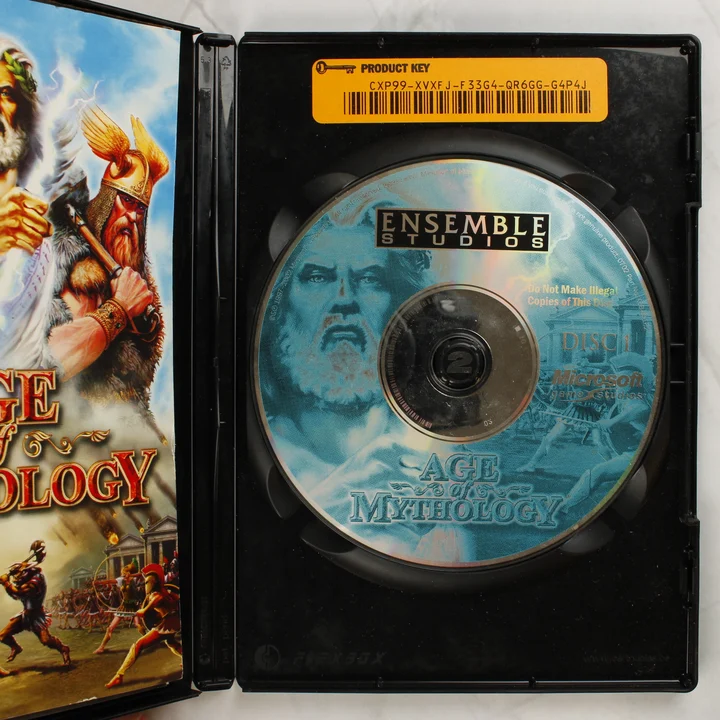 Age of Mythology nyitott tok és CD